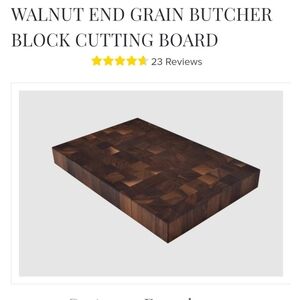 Walnut grain Butcher Block Cutting board